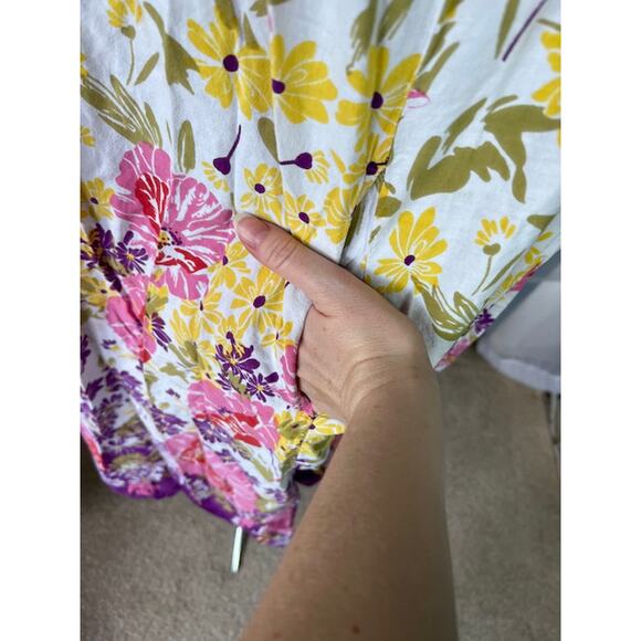 nap dress floral pink yellow purple boho - Picture 5 of 9